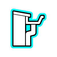 Gutter Cleaning & Brightening Icon